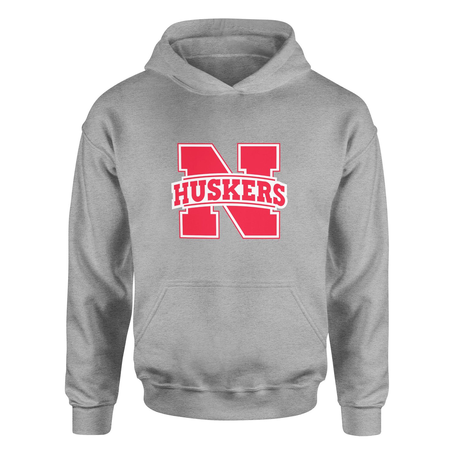 Nebraska Cornhuskers Hoodie L - Gri