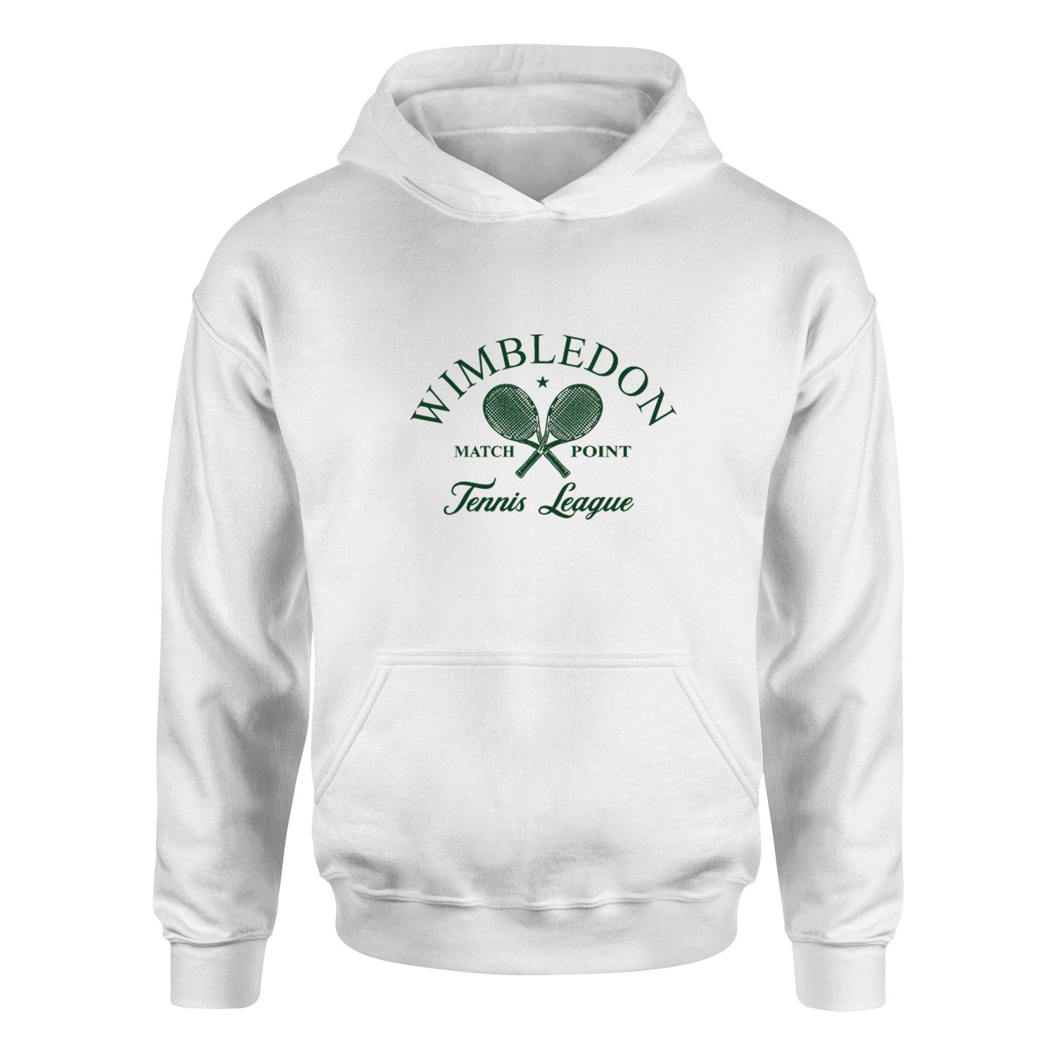 Wimbledon Match Point Hoodie L - Beyaz