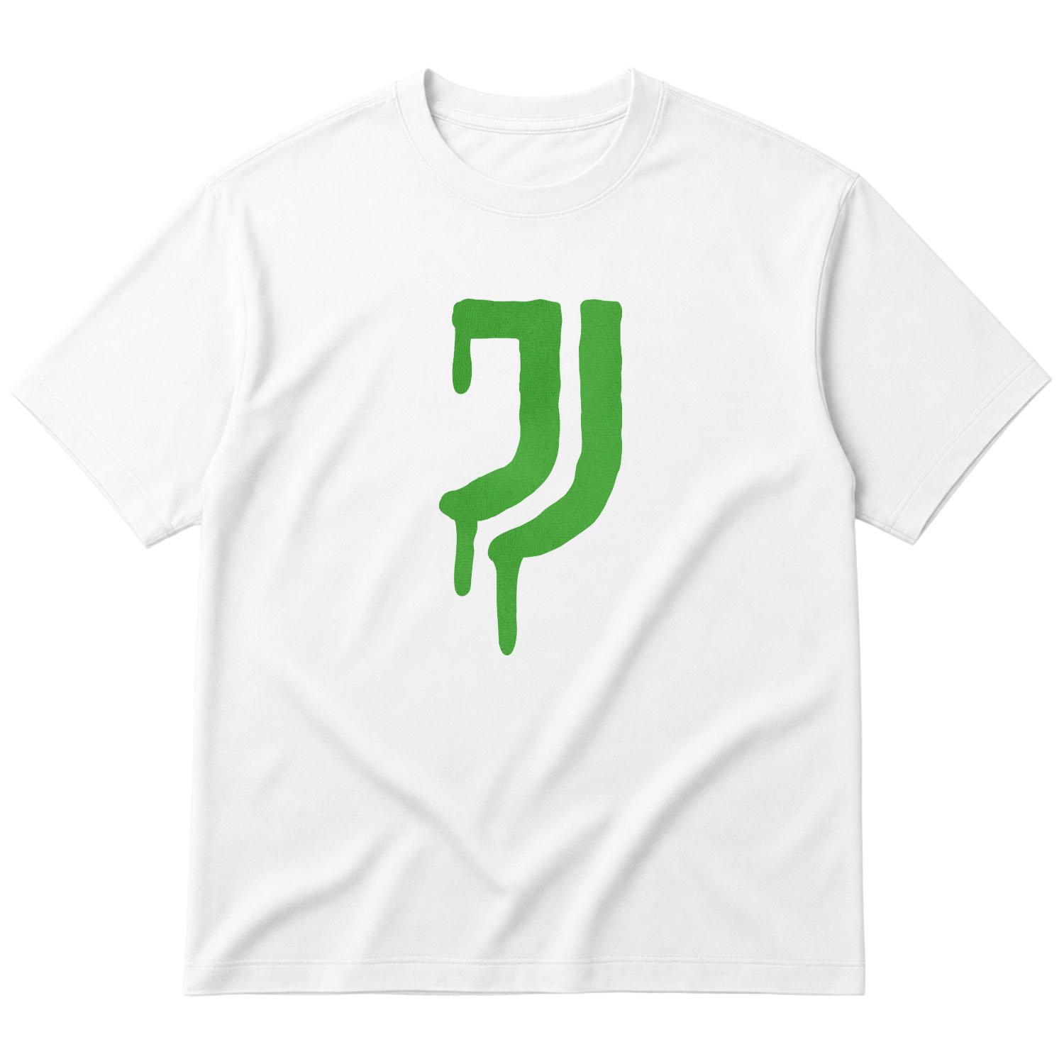 Juventus Acid Green Oversize Tişört M - Beyaz