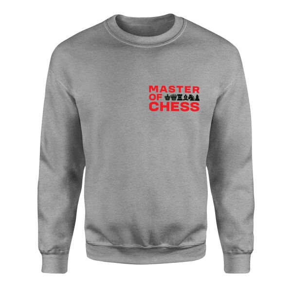 Master of Chess Sweatshirt M - Gri