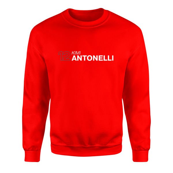 Kimi Antonelli 12 Sweatshirt XL - Kırmızı