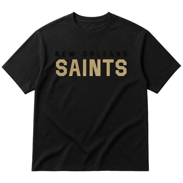 New Orleans Saints 25 Oversize Tişört M - Siyah