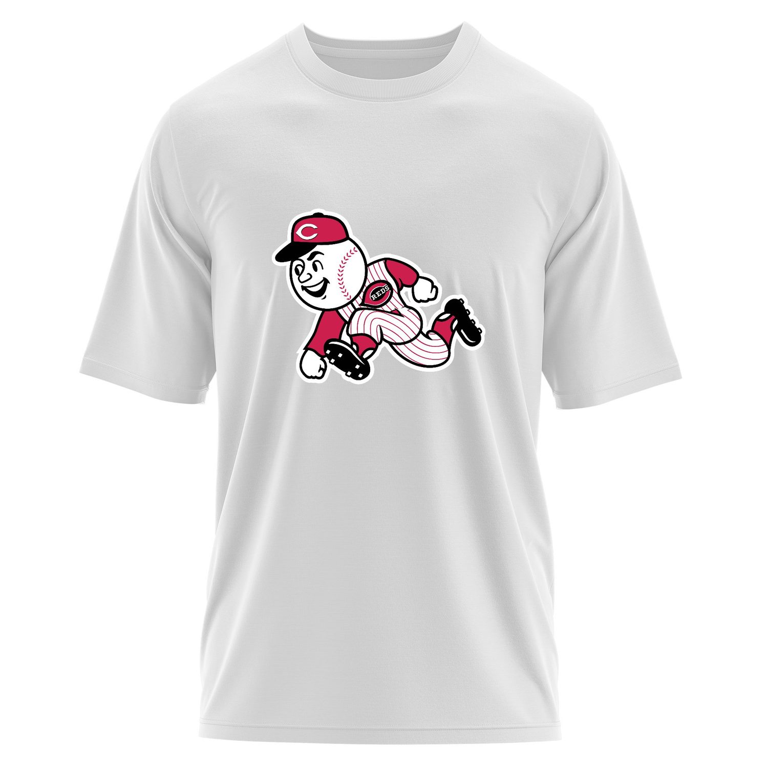 Mr. Red | Cincinnati Reds Oversize Tişört M - Beyaz