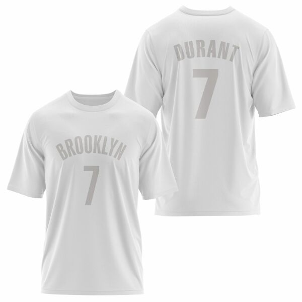 Kevin Durant Forma Oversize Tişört S - Beyaz