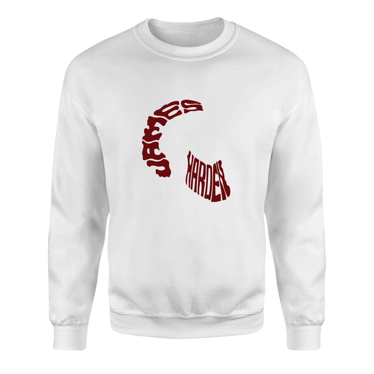 James Harden Text Sweatshirt S - Beyaz