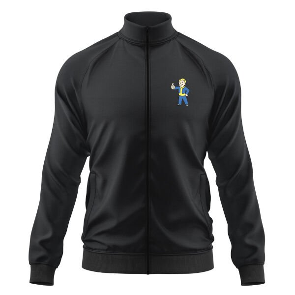 Vault Boy Fermuarlı Sweatshirt S - Siyah