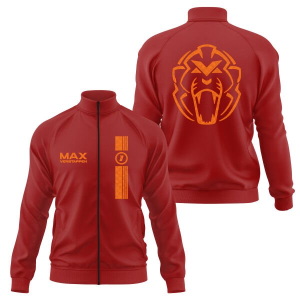 Max Verstappen Stamp Edition Fermuarlı Sweatshirt L - Kırmızı