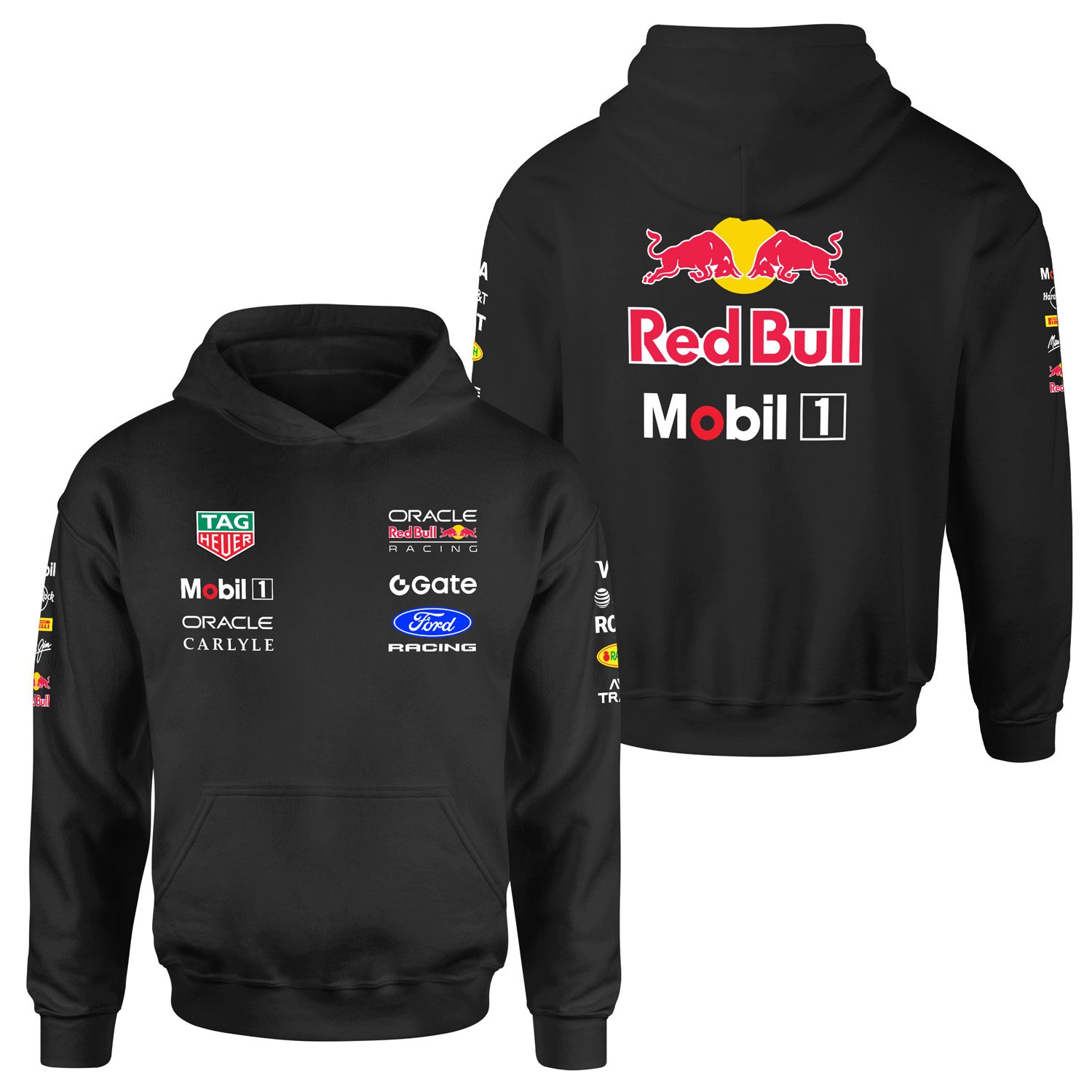 Oracle Red Bull Racing 2026 Teamline Hoodie L - Siyah