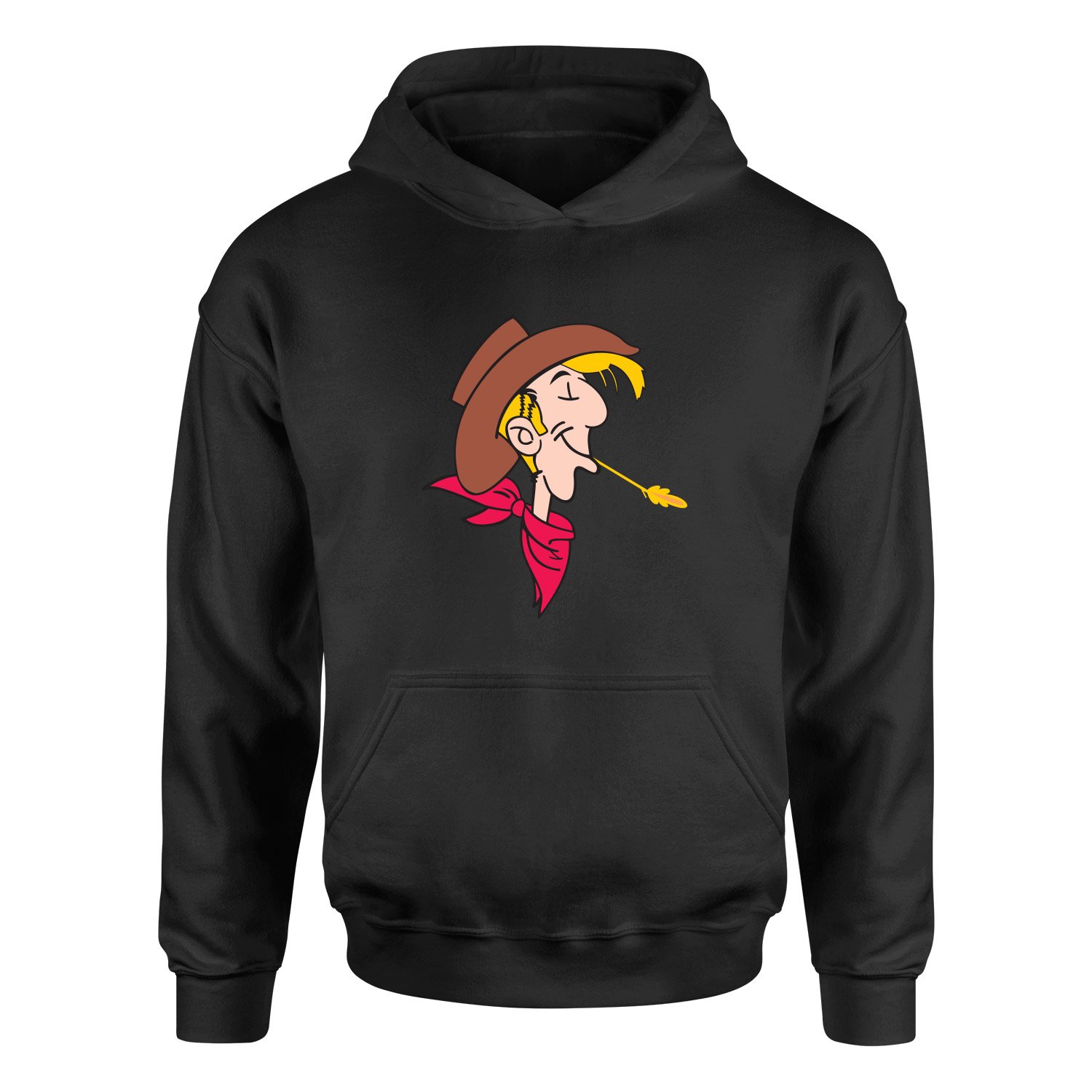 Lucky Luke Hoodie L - Siyah