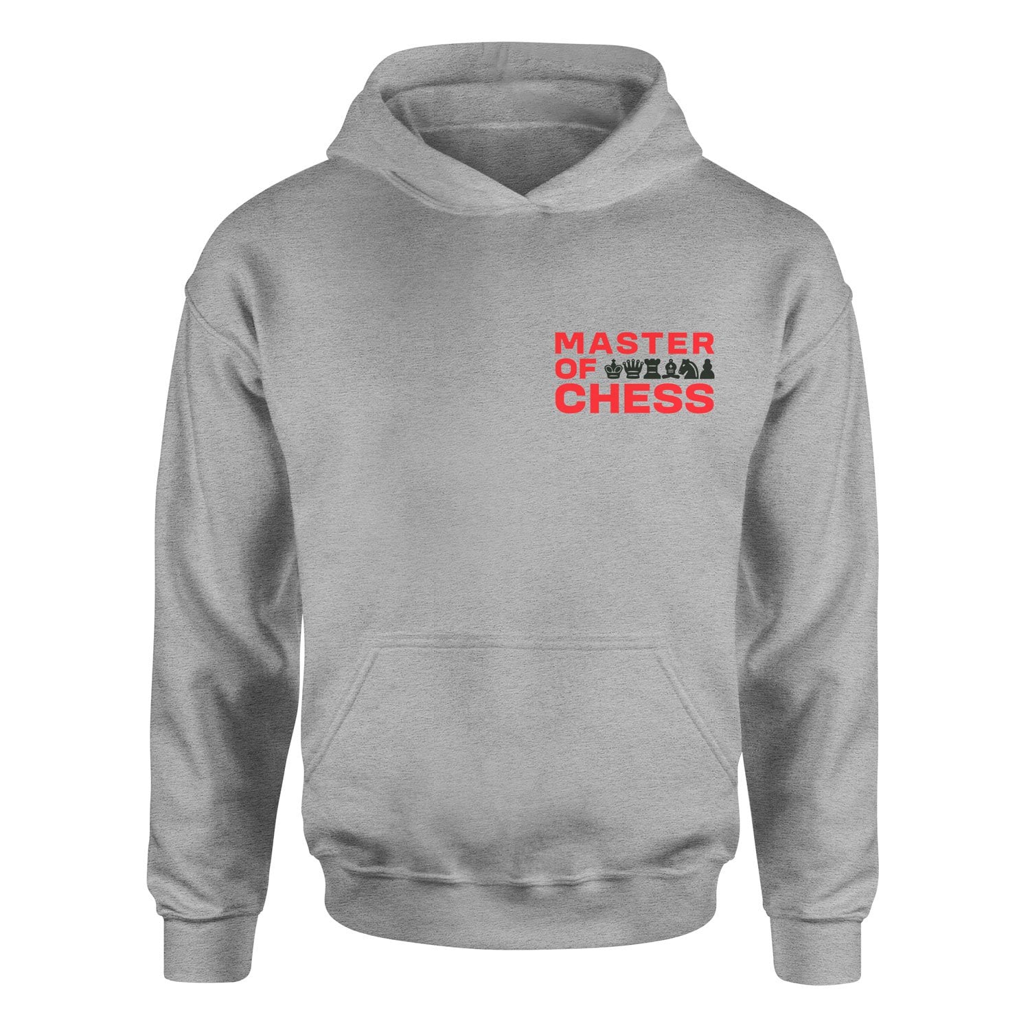 Master of Chess Hoodie L - Gri