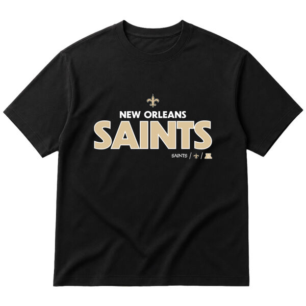 New Orleans Saints AFC Oversize Tişört M - Siyah
