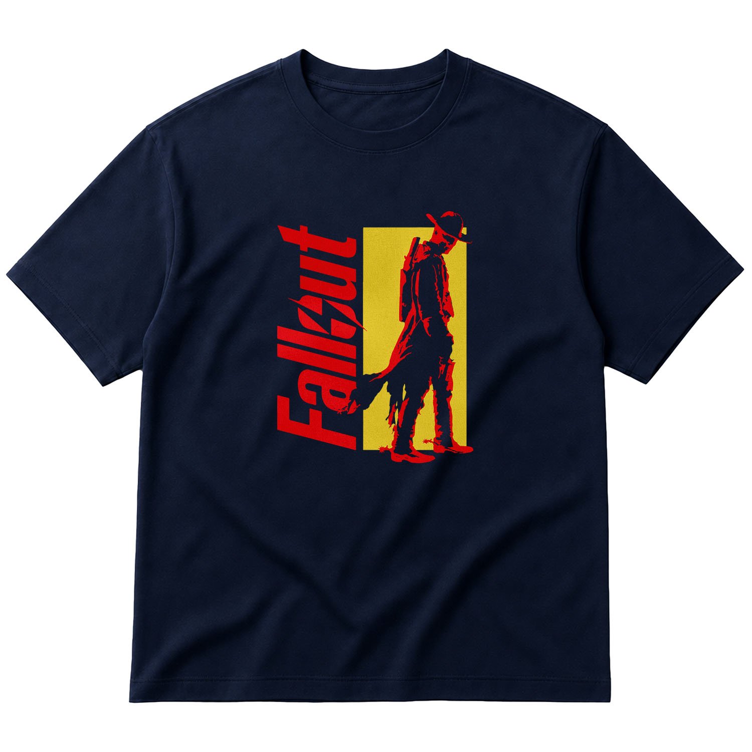 The Ghoul | Fallout Oversize Tişört M - İndigo Mavisi