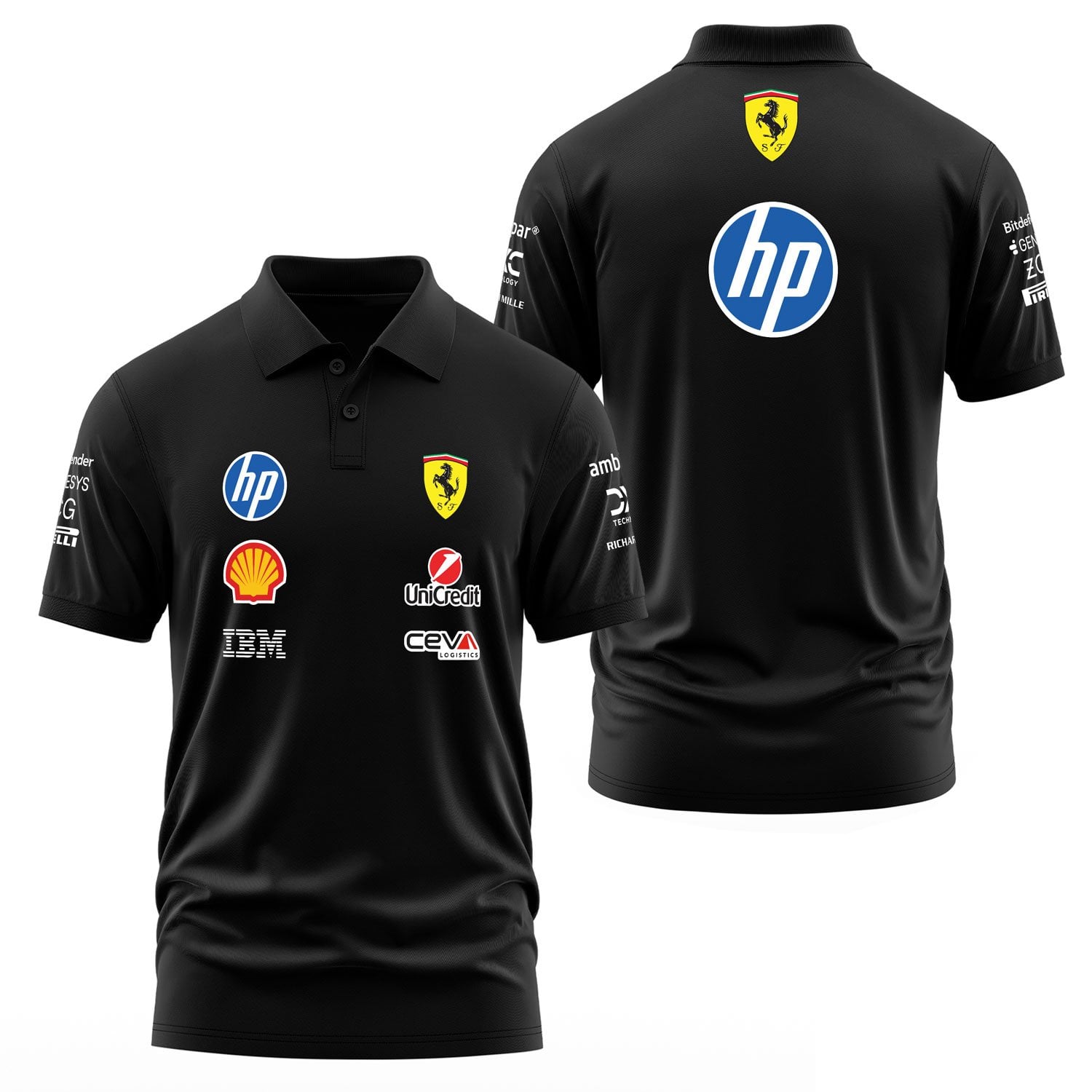 Scuderia Ferrari 2026 Teamline Polo Tişört XL - Siyah | OUTLET