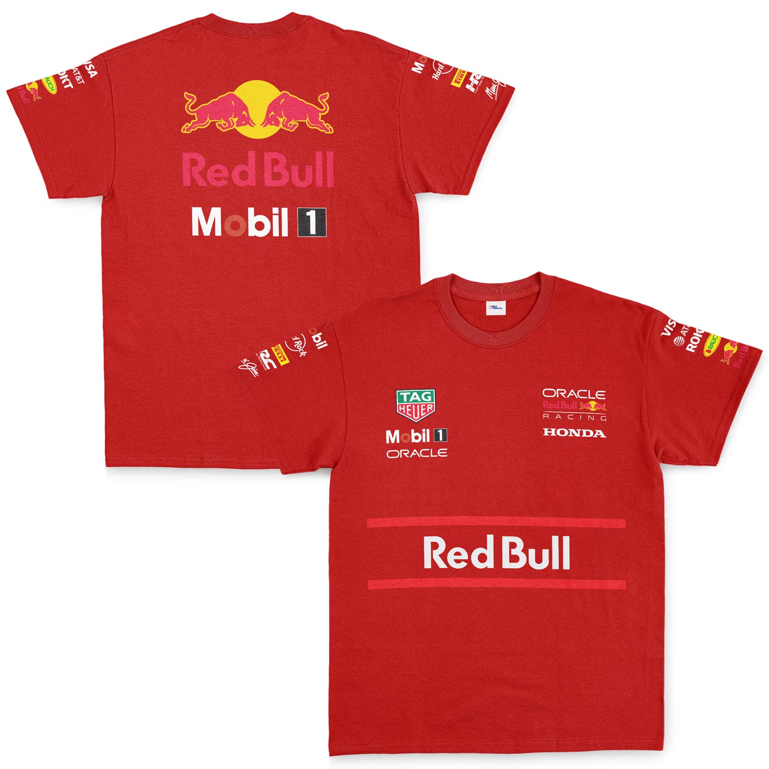 Red Bull Racing Teamline 2025 Tişört M - Kırmızı