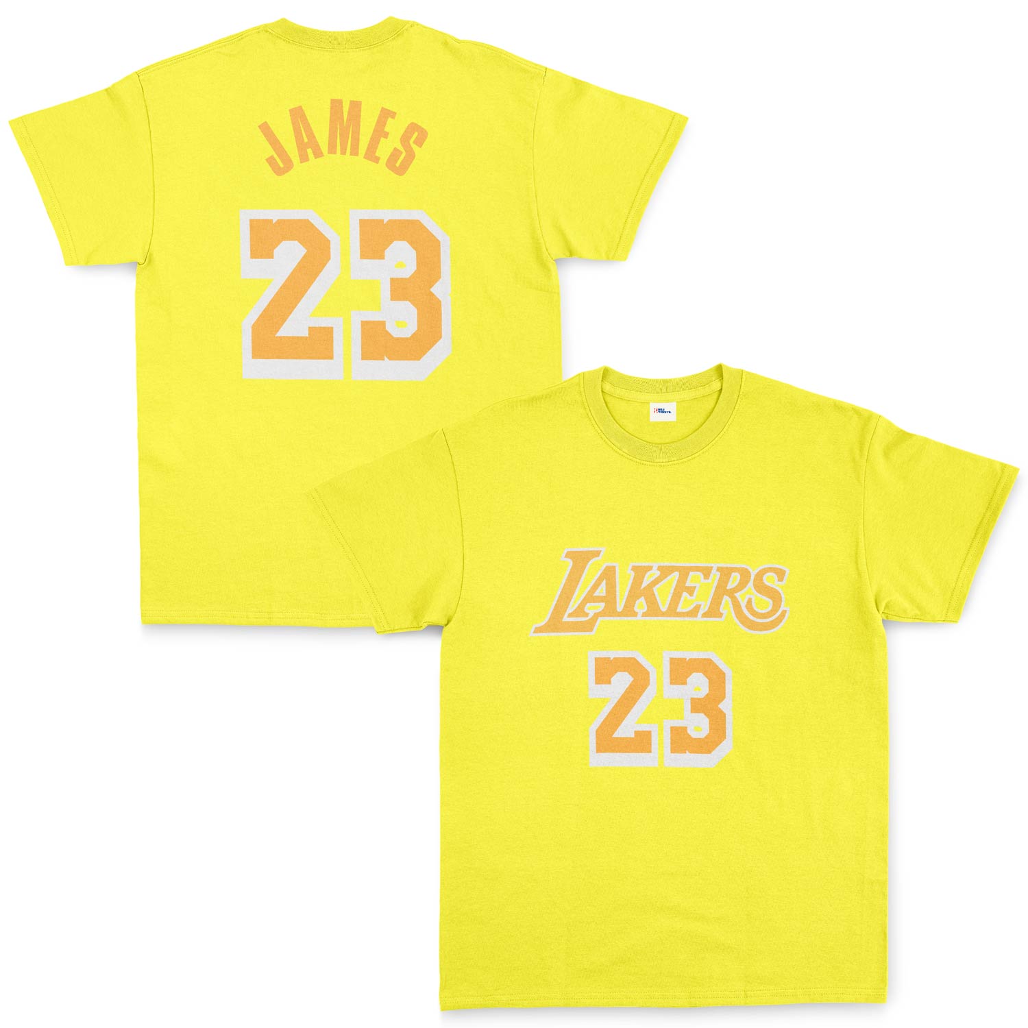 LeBron James 23 Lakers White Tişört L - Sarı