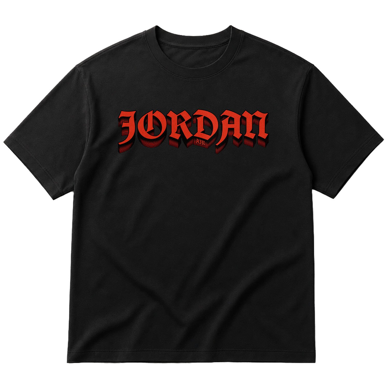 Air Jordan Layered Oversize Tişört L - Siyah