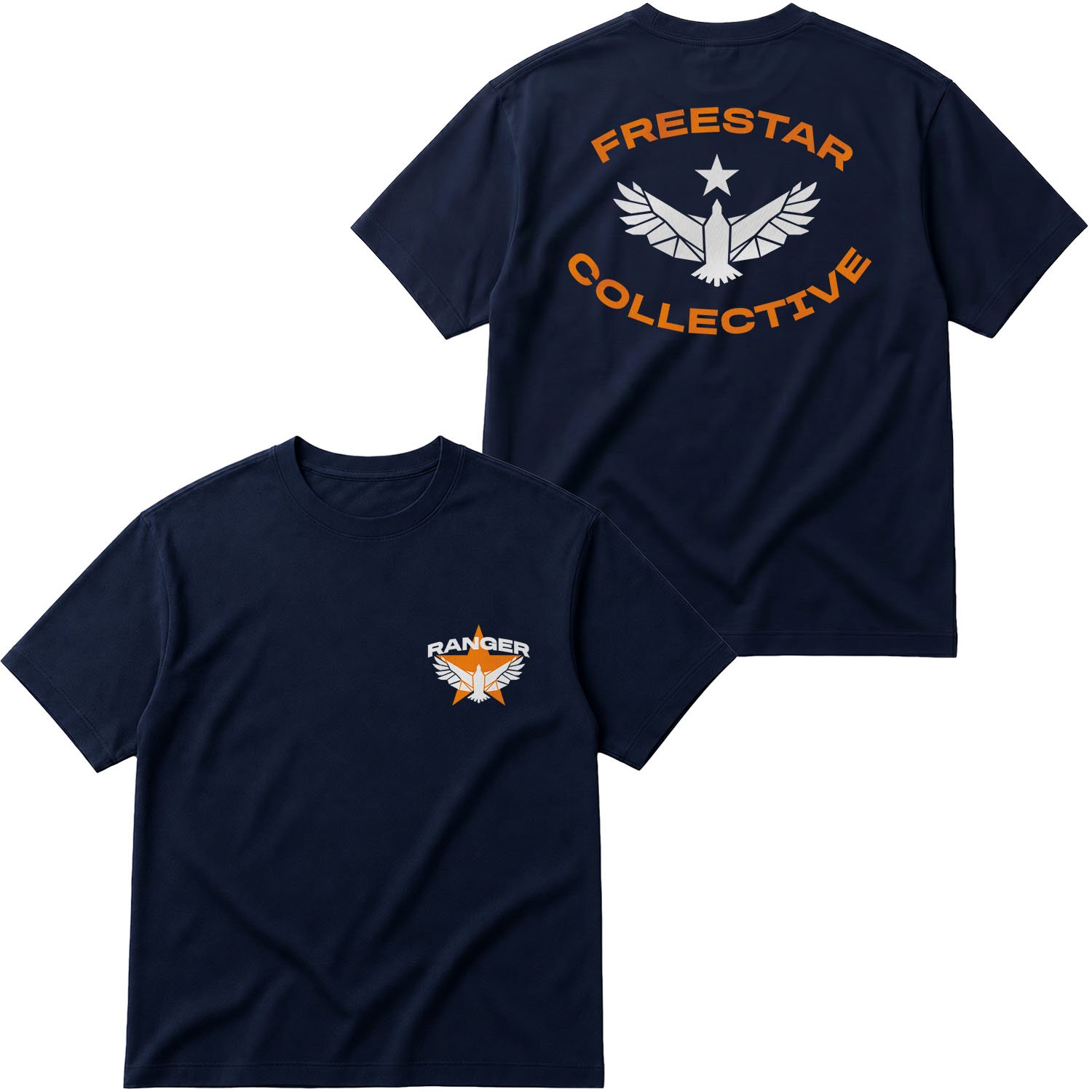 Freestar Collective | STARFIELD Oversize Tişört XL - İndigo Mavisi