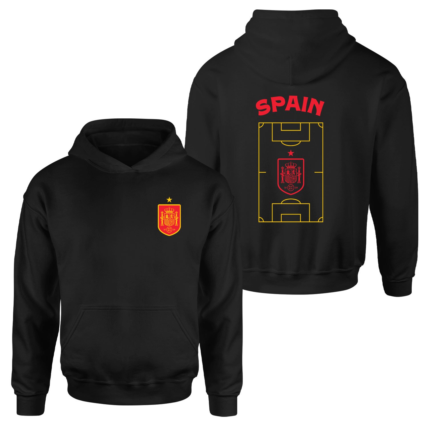 İspanya Dünya Kupası 2026 Hoodie S - Siyah