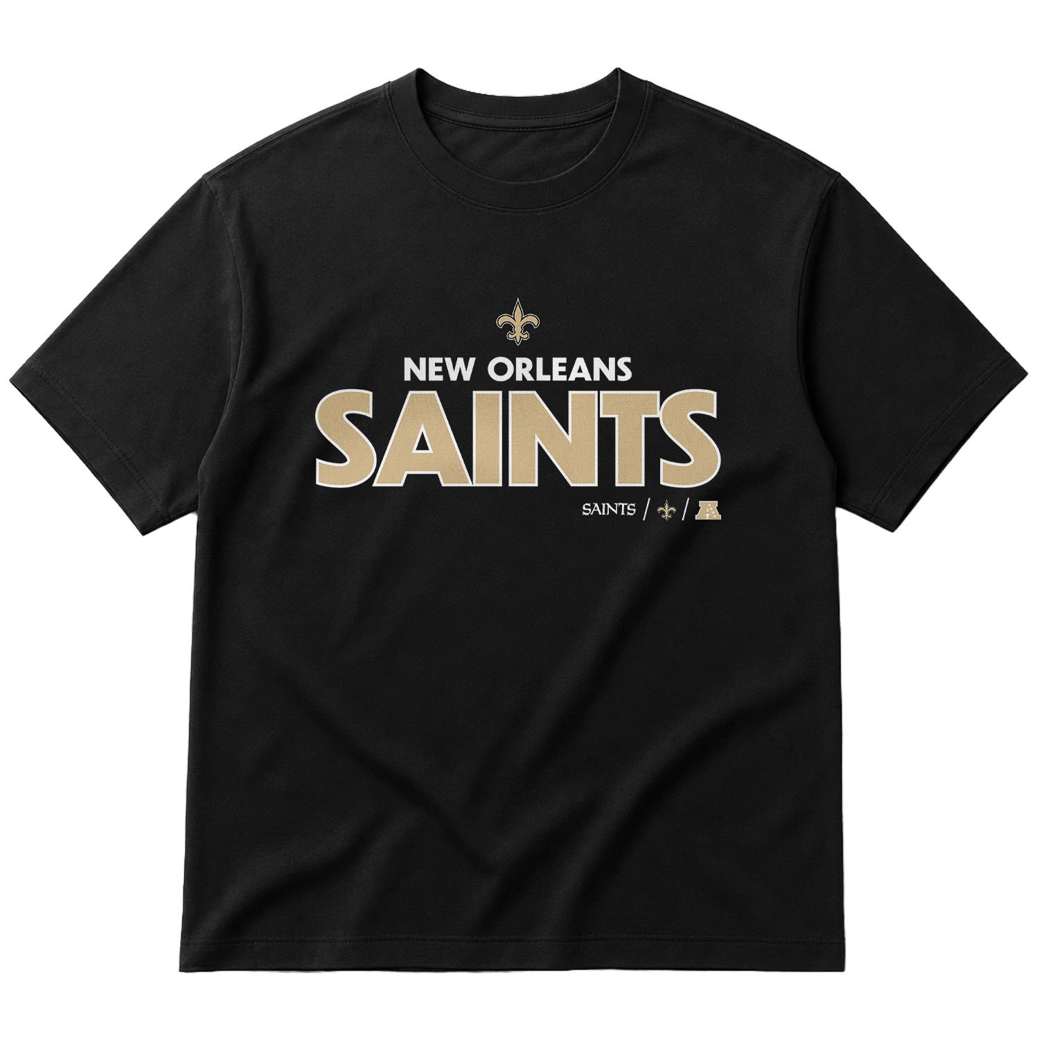 New Orleans Saints AFC Oversize Tişört L - Siyah