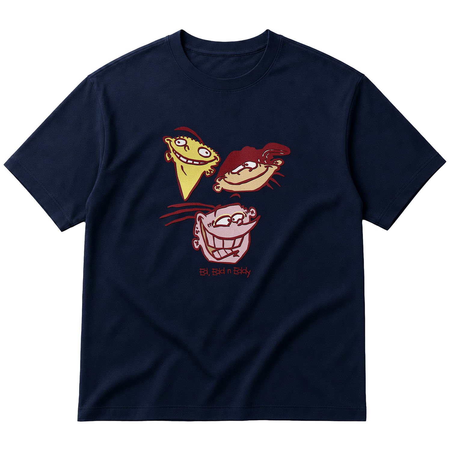 Ed, Edd n Eddy Oversize Tişört XL - İndigo Mavisi