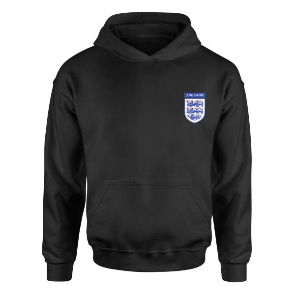 İngiltere Three Lions Hoodie XXL - Siyah