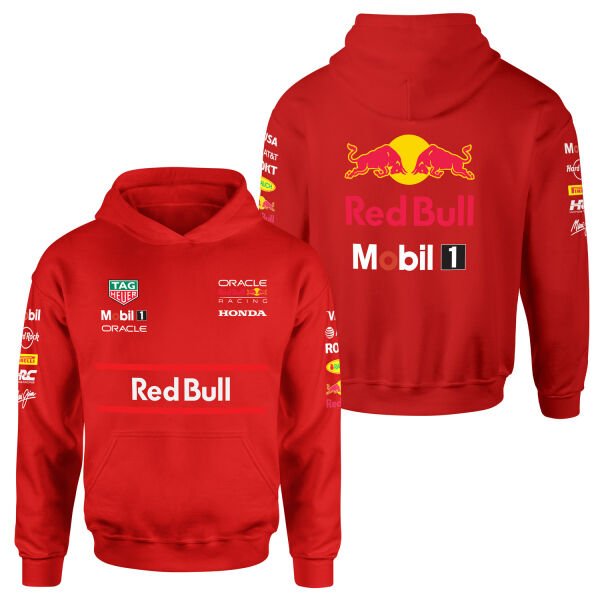 Red Bull Racing Teamline 2025 Hoodie S - Kırmızı