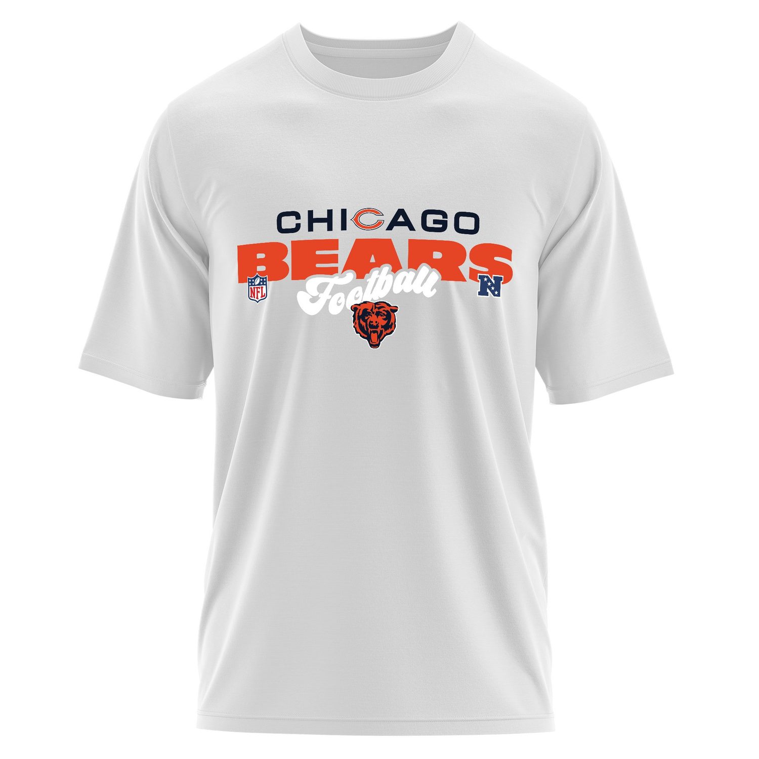 Chicago Bears Football NFC Oversize Tişört L - Beyaz