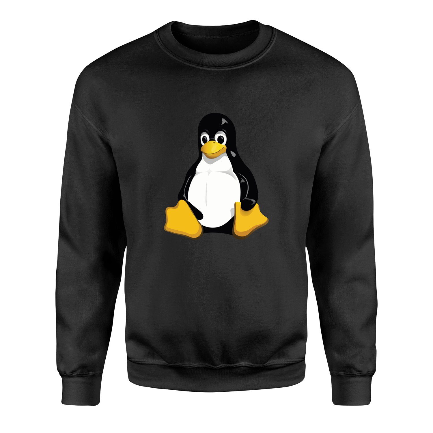 Linux Tux Sweatshirt XL - Siyah