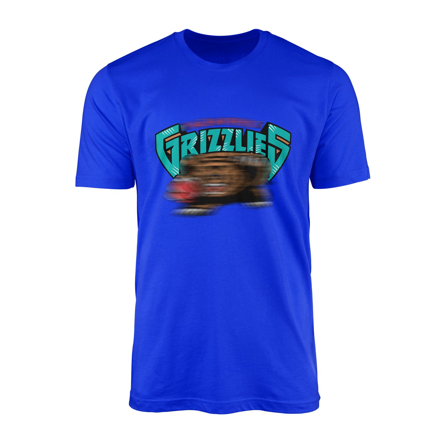 GRIZZLIES Retro Tişört XXL - Mavi