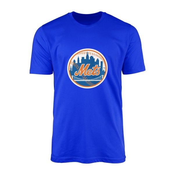 New York METS Baseball Tişört L - Mavi