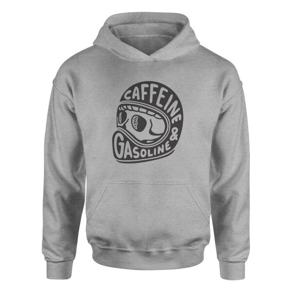 Caffeine and Gasoline Hoodie S - Gri