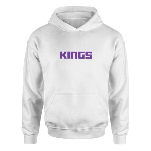 Sac Kings Iconic Hoodie S - Beyaz