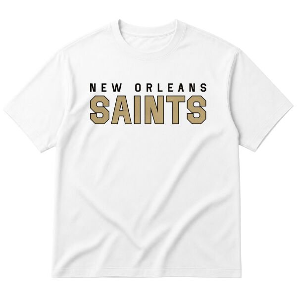 New Orleans Saints 25 Oversize Tişört L - Beyaz