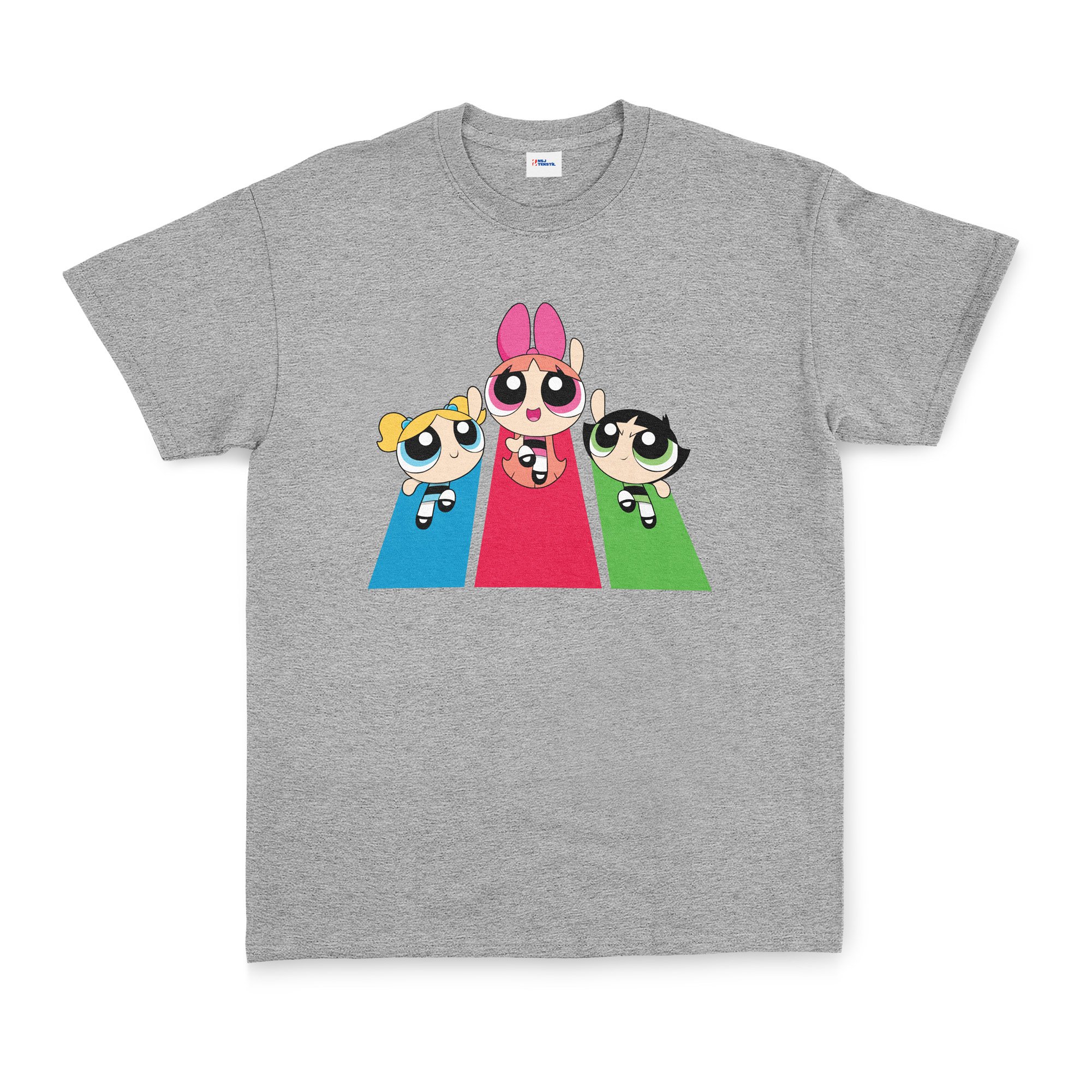 The Powerpuff Girls Tişört L - Gri
