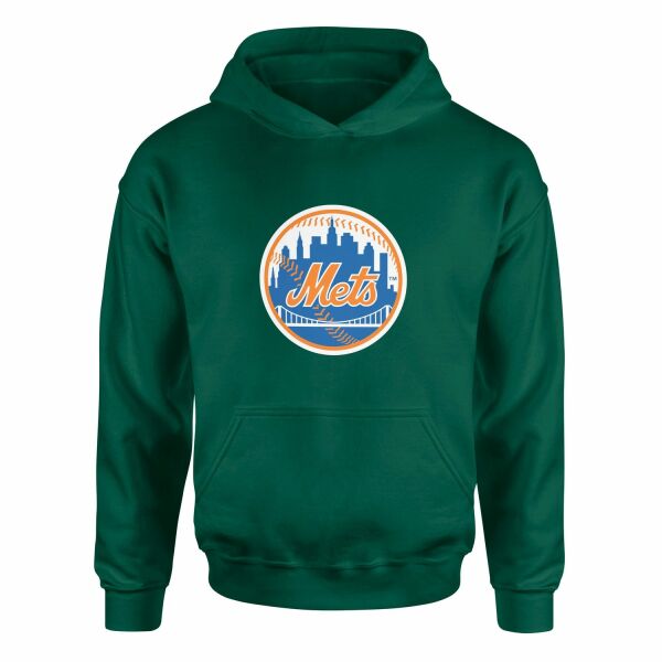 New York METS Baseball Hoodie L - Nefti Yeşili