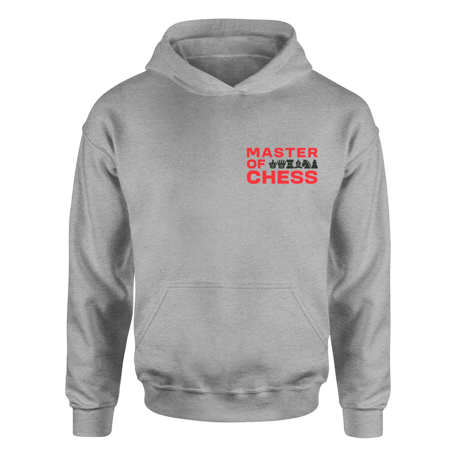 Master of Chess Hoodie M - Gri
