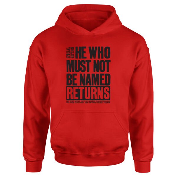He Returned Hoodie S - Kırmızı