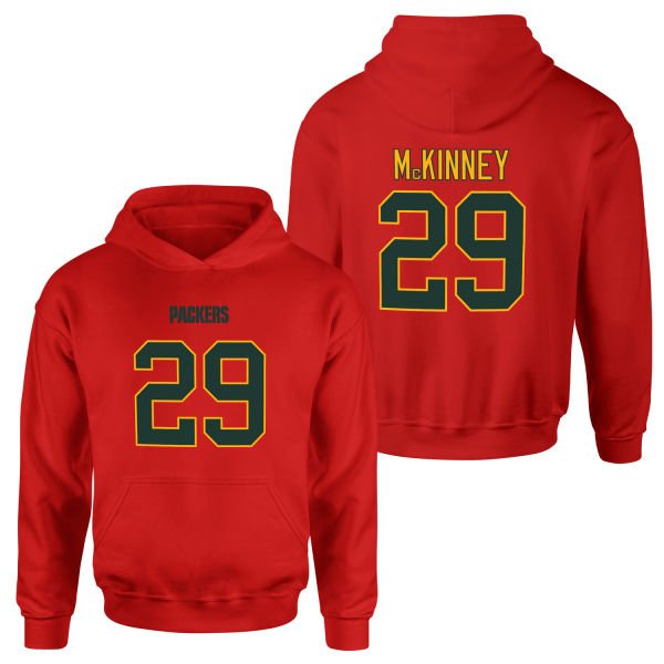 Xavier McKinney Green Bay Packers Hoodie XXL - Kırmızı