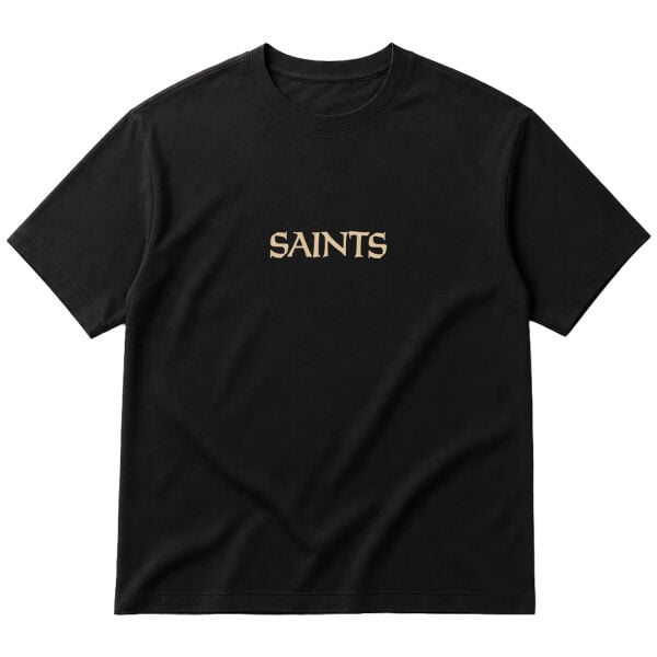NO SAINTS Iconic | Old Gold Oversize Tişört