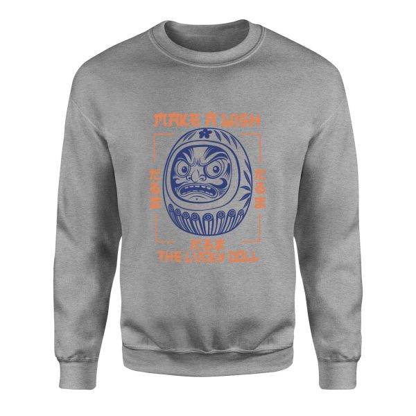 The Lucky Doll Sweatshirt L - Gri