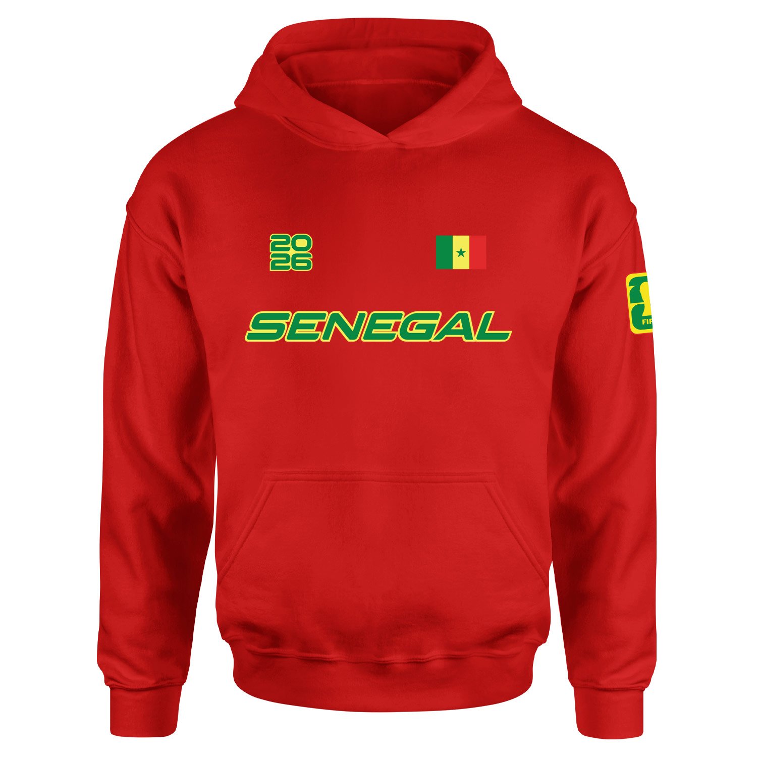 Senegal 2026 Hoodie L - Kırmızı