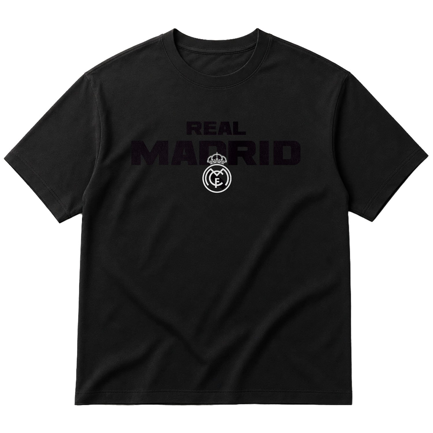 REAL MADRID Oversize Tişört S - Siyah