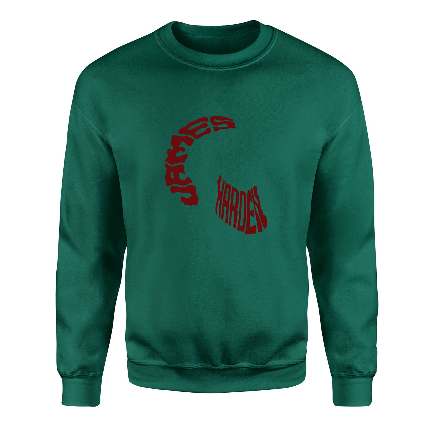 James Harden Text Sweatshirt M - Nefti Yeşili