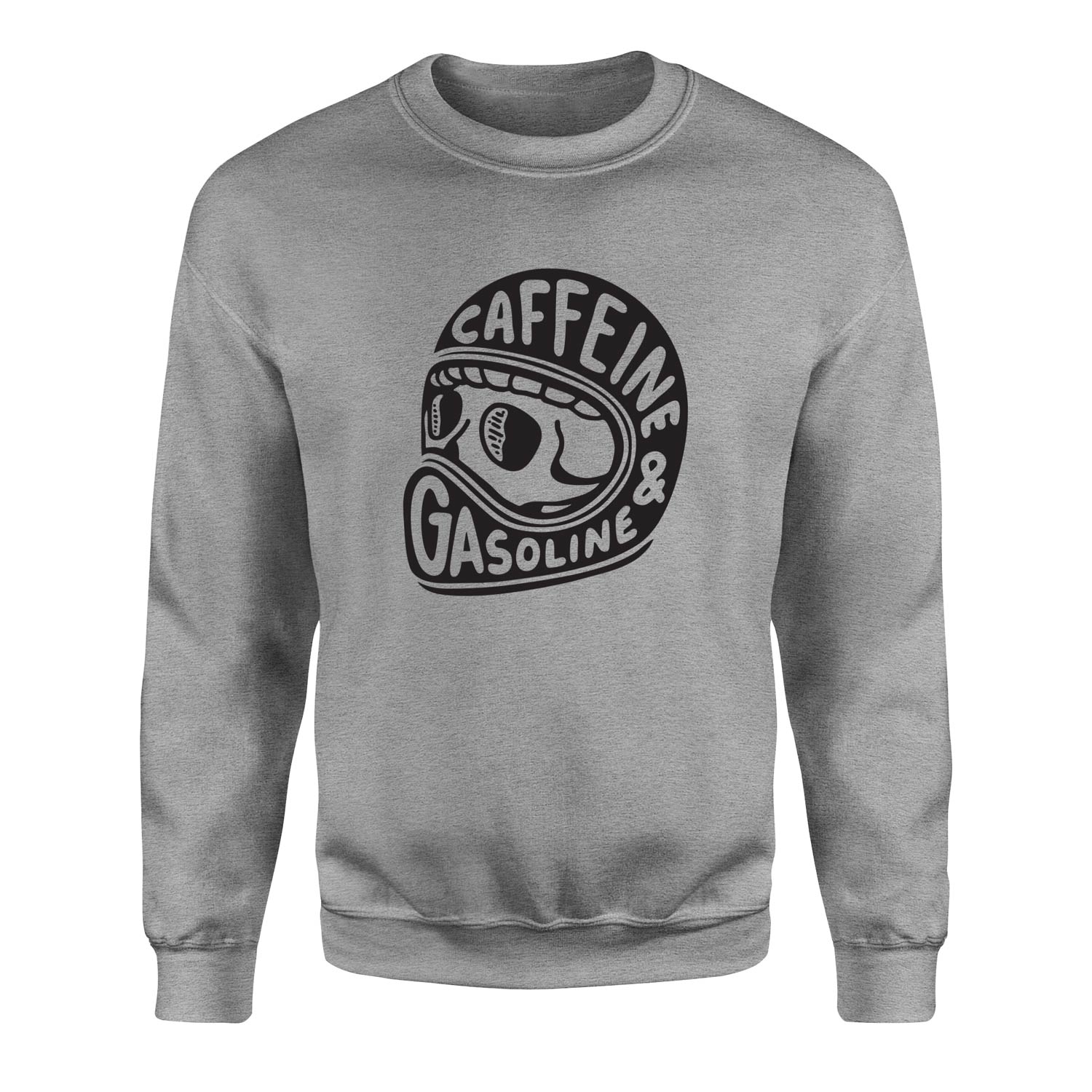 Caffeine and Gasoline Sweatshirt XL - Gri