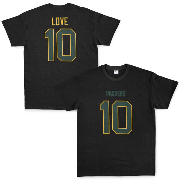 Jordan Love Green Bay Packers Tişört L - Siyah