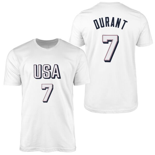 Kevin Durant Forma Tişört XL - Beyaz