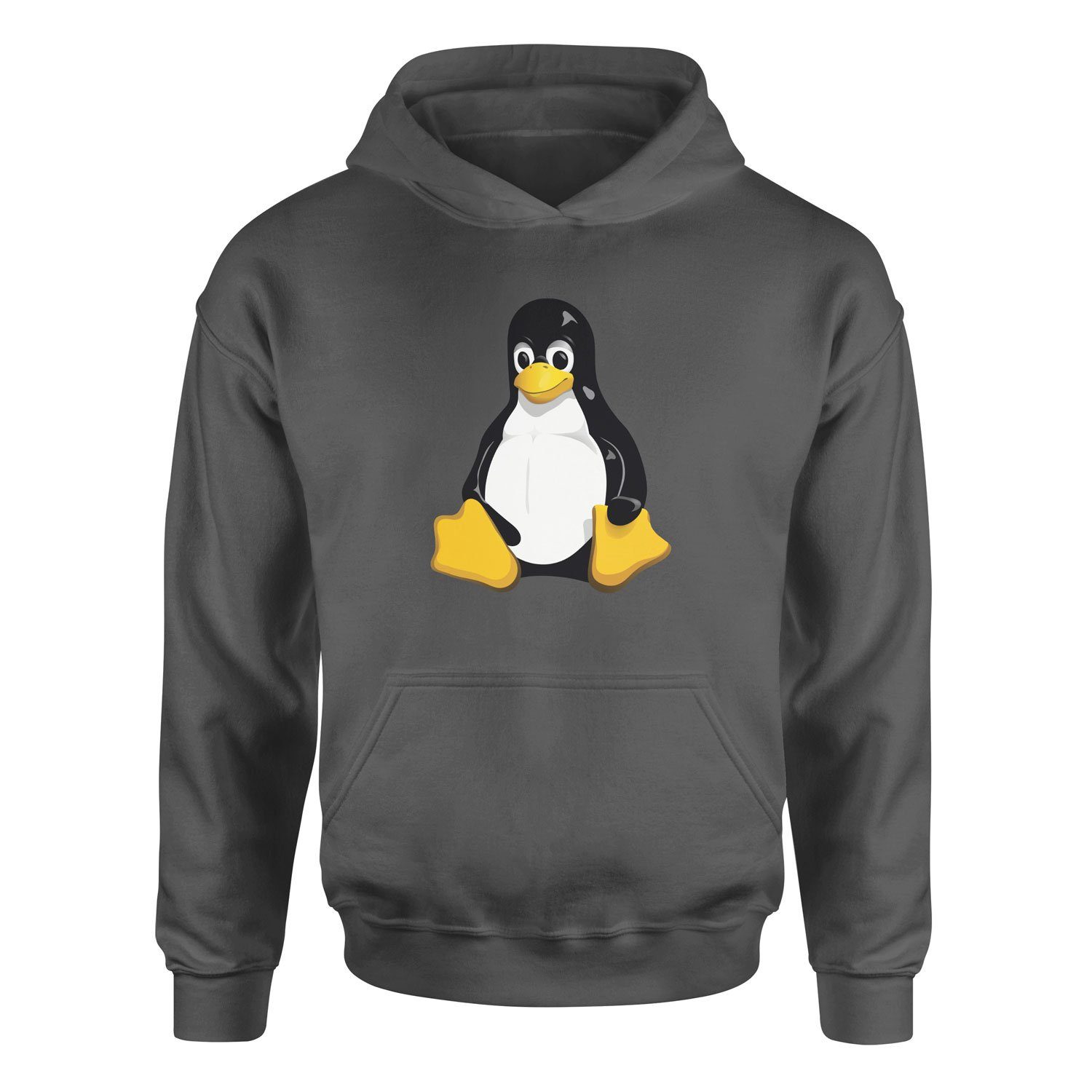 Linux Tux Hoodie L - Füme