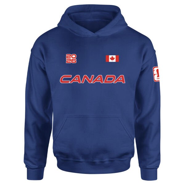 Kanada 2026 Hoodie L - İndigo Mavisi