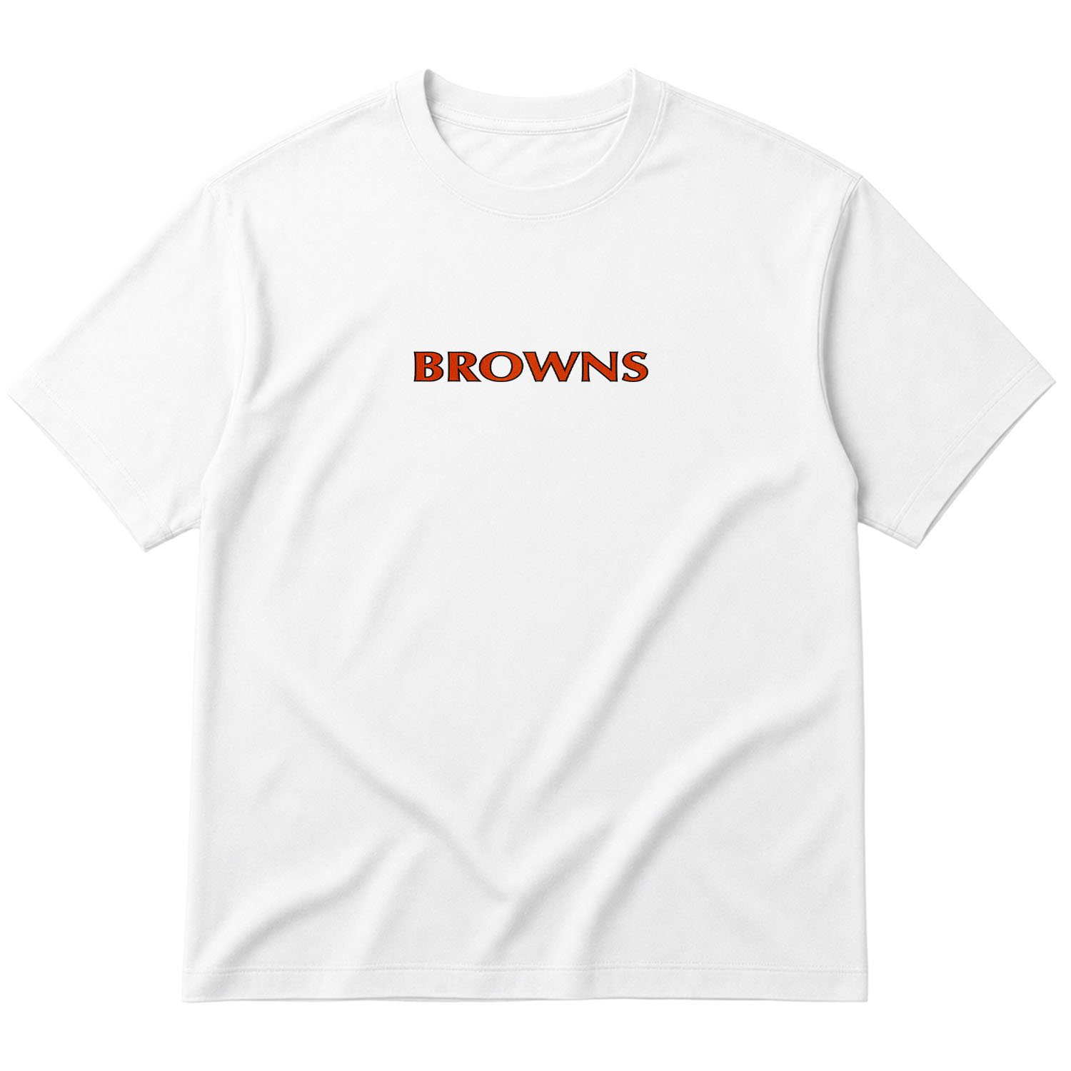 CLE BROWNS Iconic Oversize Tişört S - Beyaz