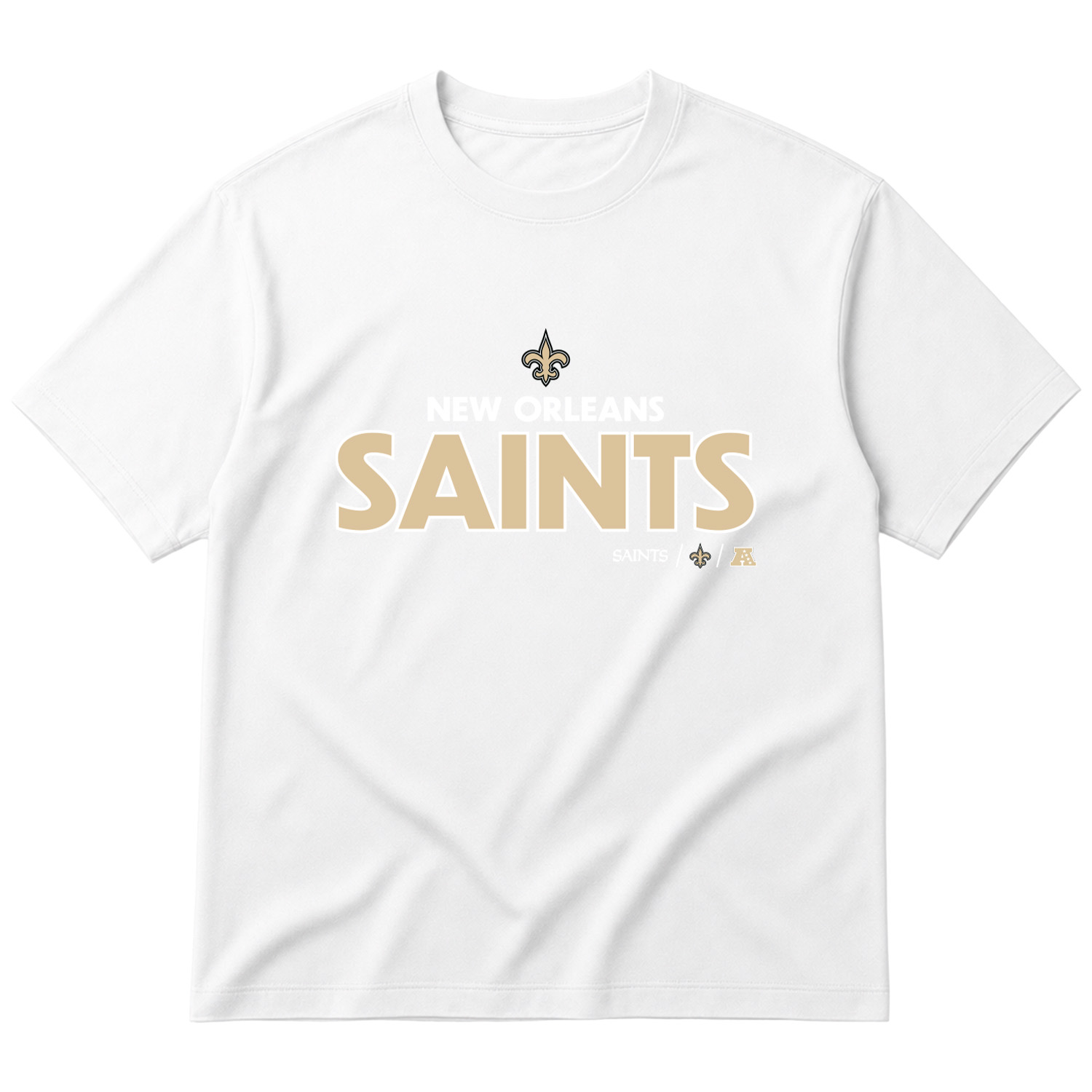 New Orleans Saints AFC Oversize Tişört S - Beyaz